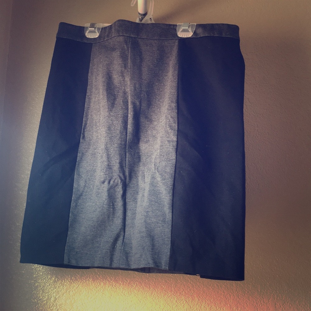 Business Casual Black and Grey Pencil Skirt